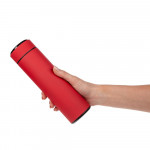 Смарт-бутылка с заменяемой батарейкой Long Therm Soft Touch, красная, без пакета_3
