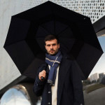 Зонт-трость Executive, темно-синий_4