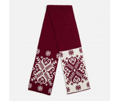 Шарф Wintertude M, красный с белым