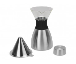 Кофеварка POUR OVER, 1000 мл, серебристый/черный, Изображение 3