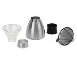 Кофеварка POUR OVER, 1000 мл, серебристый/черный, Изображение 5