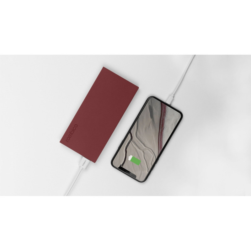 Внешний аккумулятор Rombica NEO ARIA Claret, 10000 мАч, Soft-touch, PD, QCharge, Type-C, бордовый (Р)_7