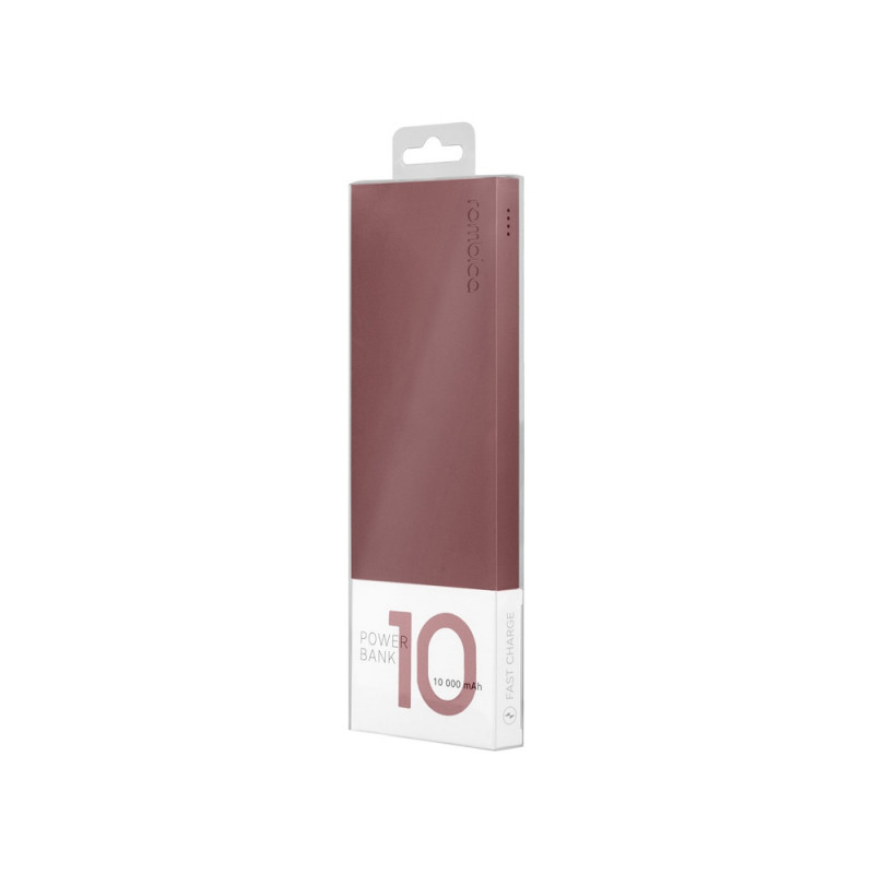 Внешний аккумулятор Rombica NEO ARIA Claret, 10000 мАч, Soft-touch, PD, QCharge, Type-C, бордовый (Р)_3