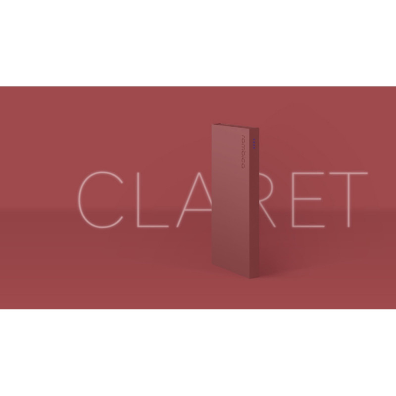 Внешний аккумулятор Rombica NEO ARIA Claret, 10000 мАч, Soft-touch, PD, QCharge, Type-C, бордовый (Р)_4