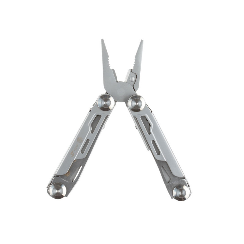 Мультитул Stinger, 105x45 мм, 12 функций, сталь, серебристый, в комплекте нейлоновый чехол_1