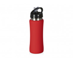 Бутылка для воды "Bottle C1", сталь, soft touch, 600 мл, красный (Р), Изображение 3