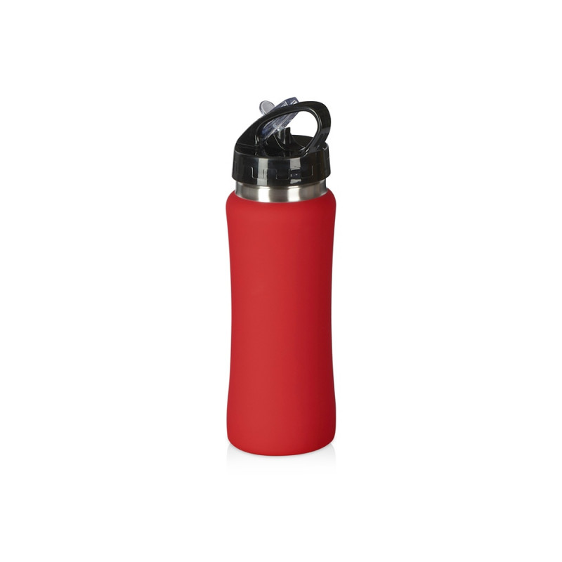 Бутылка для воды "Bottle C1", сталь, soft touch, 600 мл, красный (Р)_1