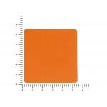 ПАТЧ КВАДРАТ soft-touch (оранжевый ) 5,5 х 5,5 см_1