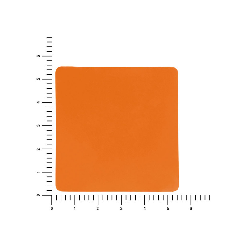 ПАТЧ КВАДРАТ soft-touch (оранжевый ) 5,5 х 5,5 см_1