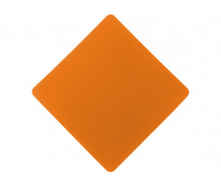 ПАТЧ РОМБ soft-touch (оранжевый) 7,6 х 7,6 см, Изображение 1