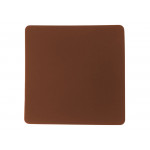 ПАТЧ КВАДРАТ soft-touch (коричневый ) 5,5 х 5,5 см