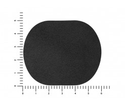 ПАТЧ ОВАЛ nubuk (чёрный) 6,0 х 5,0 см, Изображение 3