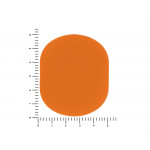 ПАТЧ ОВАЛ soft-touch (оранжевый ) 6,0 х 5,0 см_2