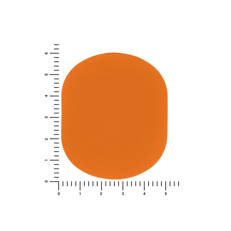 ПАТЧ ОВАЛ soft-touch (оранжевый ) 6,0 х 5,0 см_2