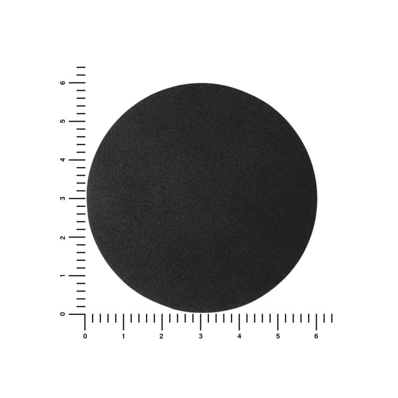ПАТЧ КРУГ nubuk (чёрный) 6,0 х 6,0 см_1