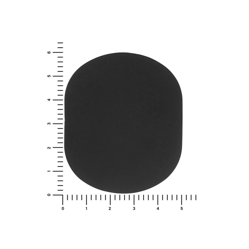 ПАТЧ ОВАЛ soft-touch (чёрный) 6,0 х 5,0 см_2