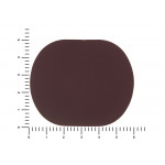 ПАТЧ ОВАЛ soft-touch (коричневый ) 6,0 х 5,0 см_1