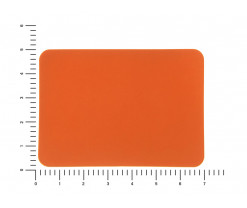 ПАТЧ ПРЯМОУГОЛНЫЙ soft-touch (оранжевый ) 5,0 х 7,0 см, Изображение 3