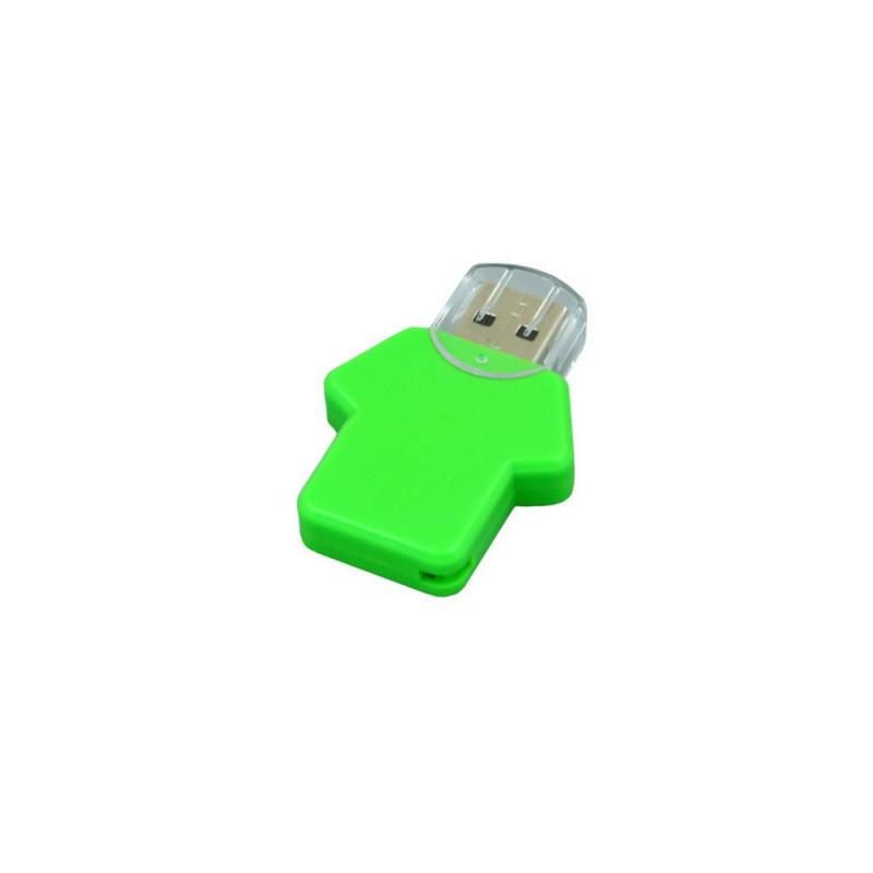 USB 2.0- флешка на 8 Гб в виде футболки, зеленый_2