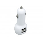 Автомобильная зарядка на 2 USB порта, белый_2