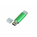 USB 2.0/micro USB- флешка на 64 Гб, зеленый_2