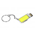 USB 2.0- флешка на 16 Гб с выдвижным механизмом и мини чипом, желтый_1