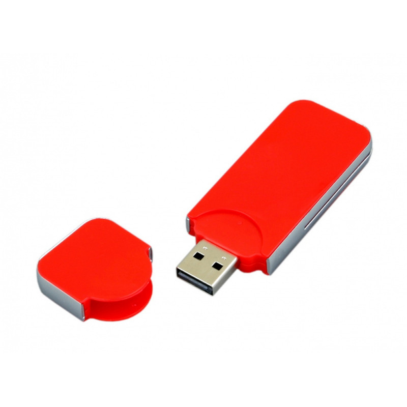 USB-флешка на 128 Гб в стиле I-phone, прямоугольнй формы, красный_1