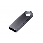 USB 2.0-флешка на 128 Гб с мини чипом и круглым отверстием, серебристый_1