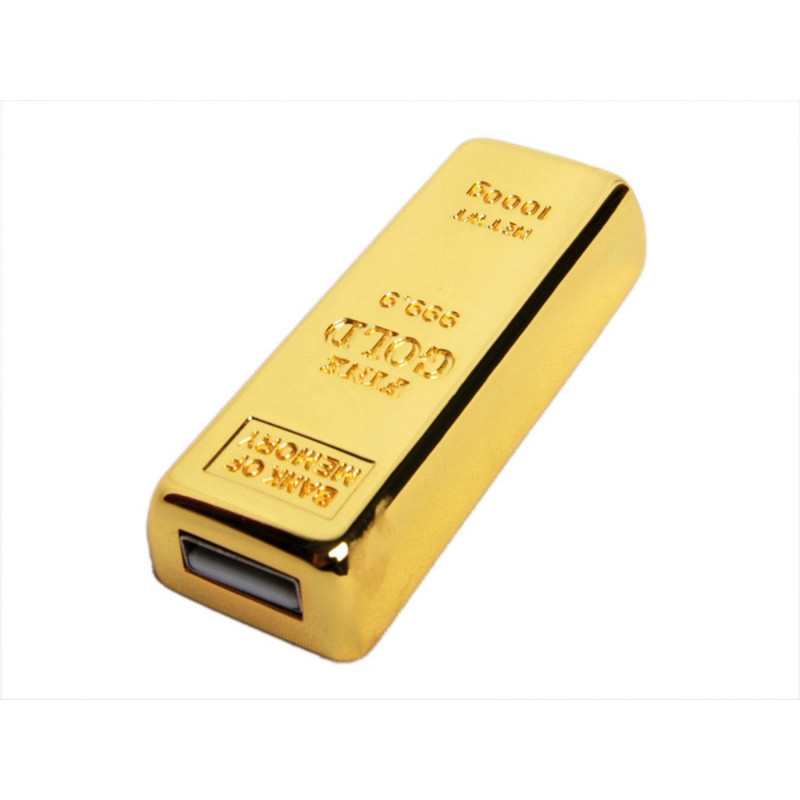 USB-флешка на 128 Гб в виде слитка золота, золотой_1