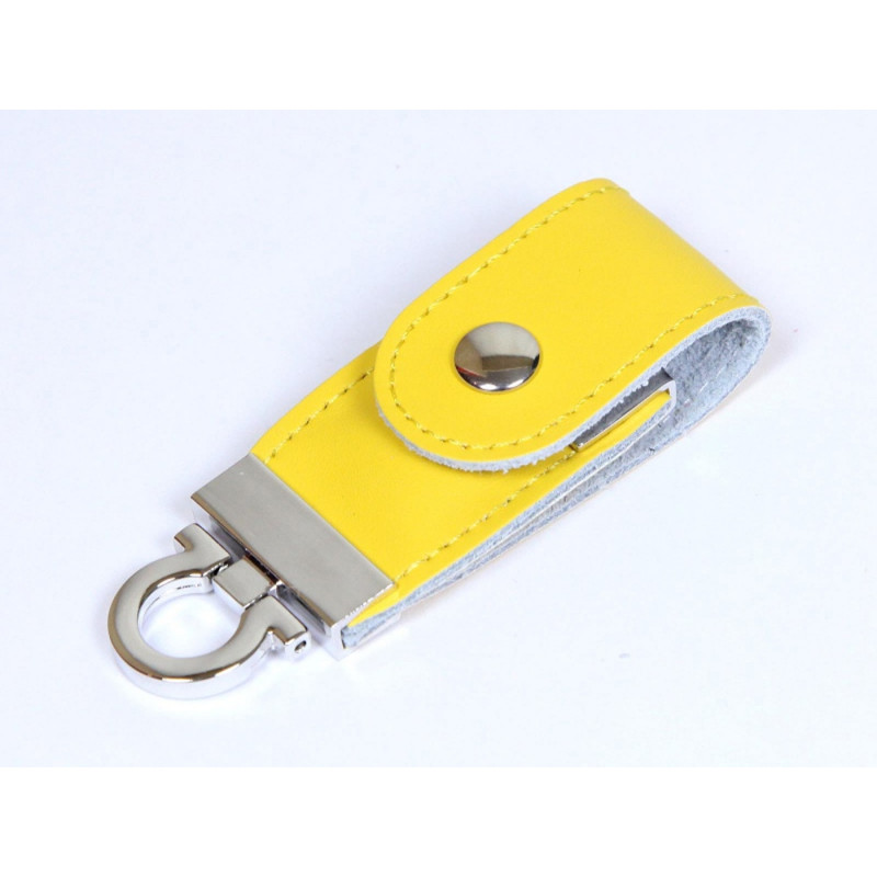 USB-флешка на 16 Гб в виде брелка, желтый_1