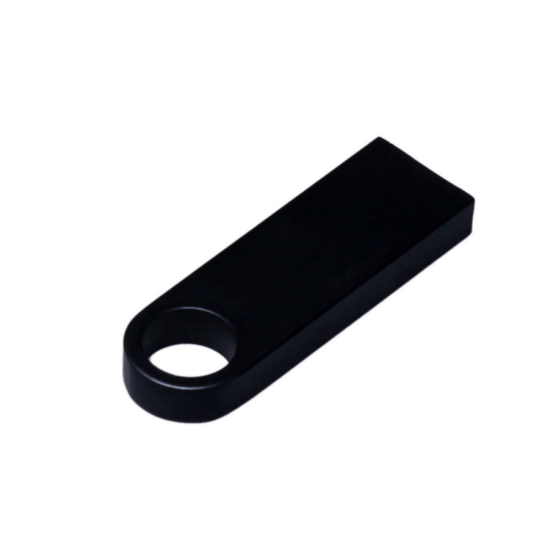 USB 2.0-флешка на 512 Мбайт с мини чипом и круглым отверстием, черный_2