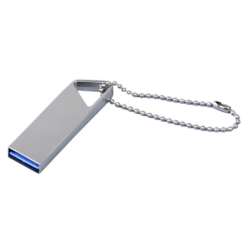USB 2.0-флешка на 4 Гб с мини чипом, компактный дизайн, отверстие треугольной формы для цепочки