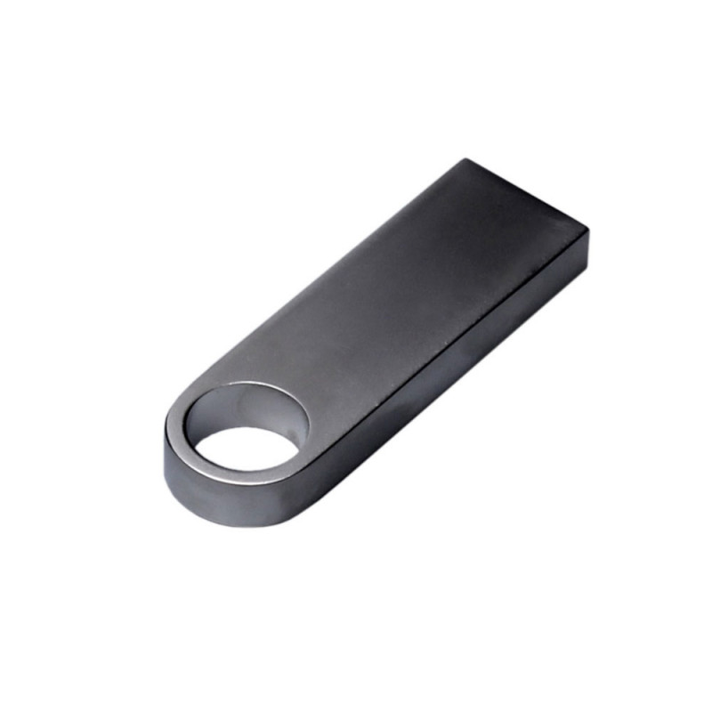 USB 3.0-флешка на 64 Гб с мини чипом и круглым отверстием, серебристый_2