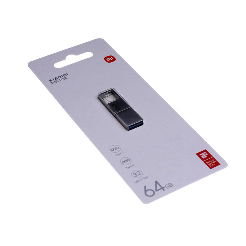 USB 3.0-флешка на 64 Гб с разъемами USB-A и Type-C, серебристый_8