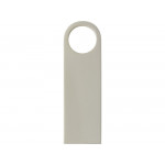 USB 2.0-флешка на 16 Гб с мини чипом и круглым отверстием, серебристый_2