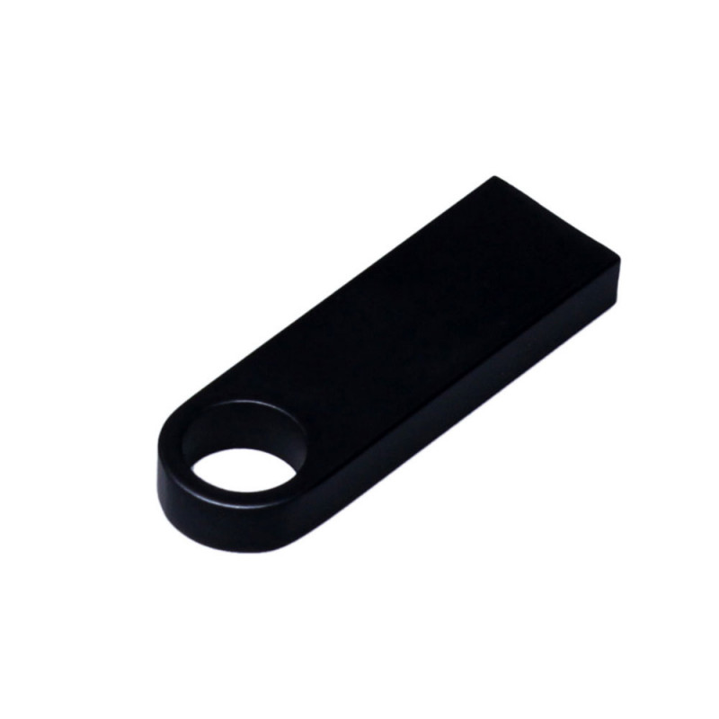 USB 2.0-флешка на 128 Гб с мини чипом и круглым отверстием, черный_2