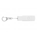 USB-флешка на 32 Гб 3 в 1 поворотный механизм, c двумя дополнительными разъемами MicroUSB и TypeC C с одноцветным металлическим клипом, белый_4