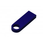 USB 2.0-флешка на 16 Гб с мини чипом и круглым отверстием, синий_1