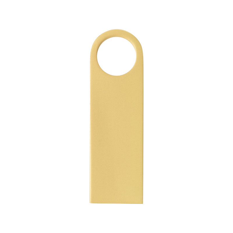 USB 2.0-флешка на 32 Гб с мини чипом и круглым отверстием, золотистыйй_2
