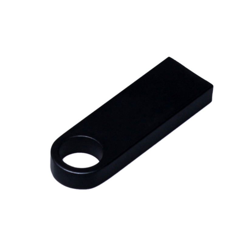 USB 2.0-флешка на 32 Гб с мини чипом и круглым отверстием, черный_2