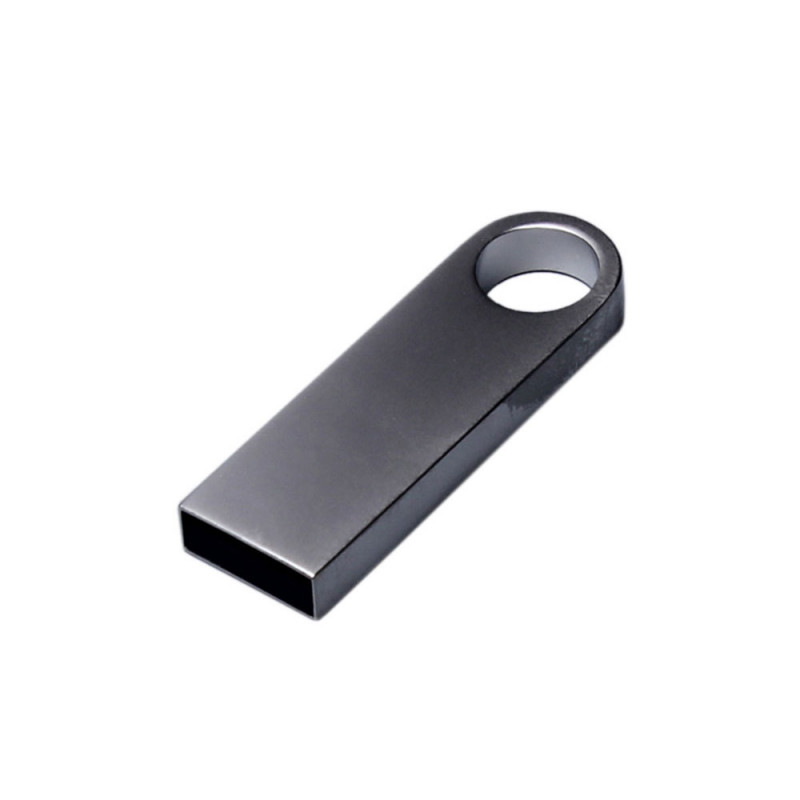 USB 2.0-флешка на 512 Мбайт с мини чипом и круглым отверстием, серебристый_1