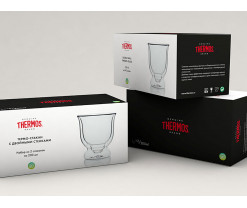 Набор стаканов из двойного стекла THERMOS, 200мл, Изображение 4