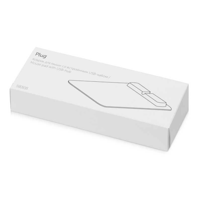 Коврик для мыши со встроенным USB-хабом "Plug"_6