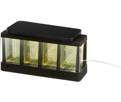 Часы с LED-подсветкой и беспроводной зарядкой «Cyber», 10 Вт, Изображение 3