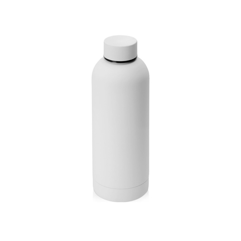 Вакуумная термобутылка "Cask" Waterline, soft touch, 500 мл, тубус, белый_1