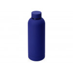 Вакуумная термобутылка "Cask" Waterline, soft touch, 500 мл, тубус, синий_1