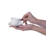 Кофейная пара классической формы Ristretto, 90мл, белый_5