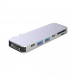 USB-C адаптер для MacBook 7-в-1, серебро, Deppa_1