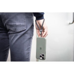 Ремешок-держатель для телефона с зарядным кабелем USB-C - USB-C «Lany Wristband Charge Eco», серый_7