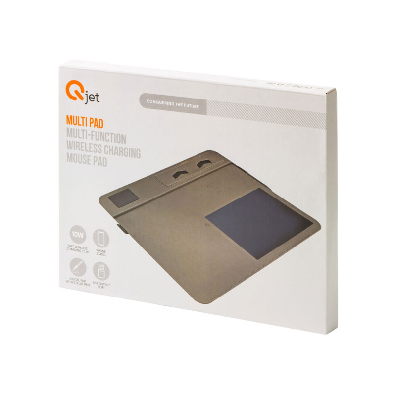 Многофункциональный коврик для мыши «Multi Pad» с беспроводной зарядкой и LCD экраном, 10 Вт, черный_14